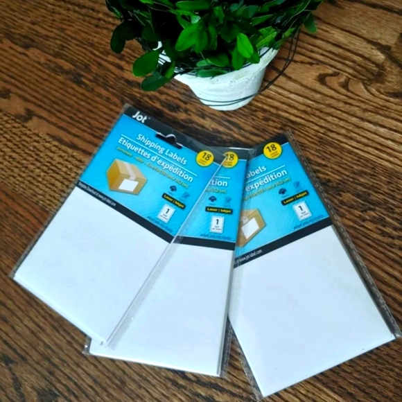 jot Office Set Of 3 Jot Shipping Labels 8 Units Each Pack Poshmark